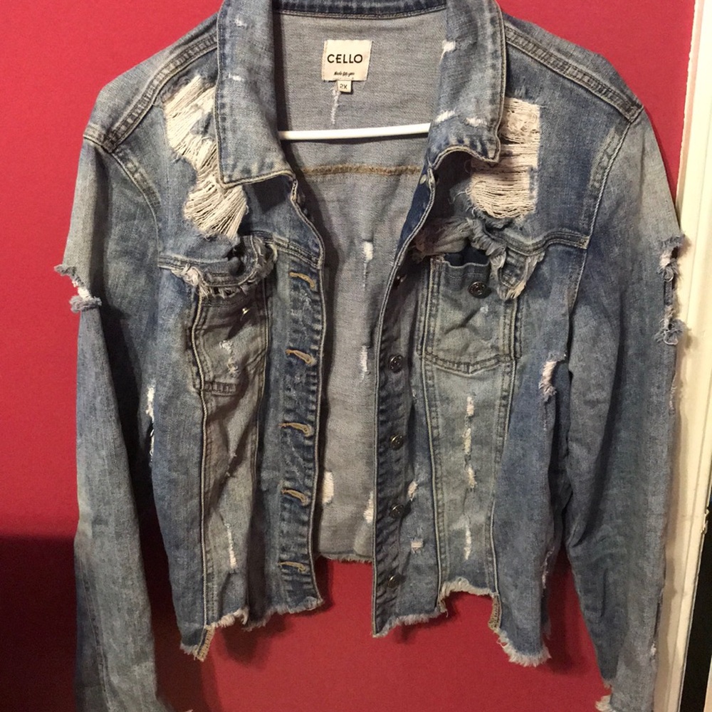 Distressed Jean Jacket